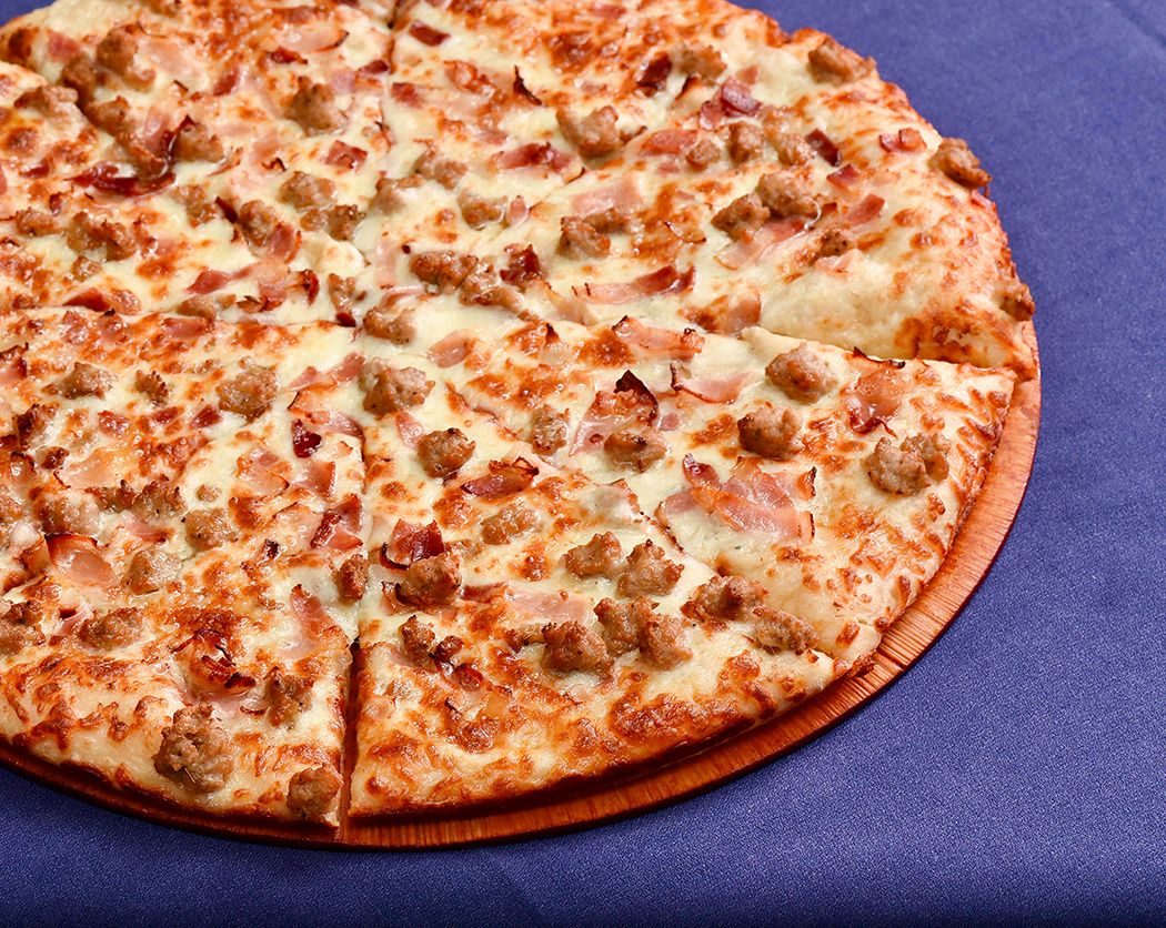 Sausage Bacon and Blue Cheese Pizza